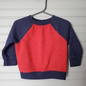 Cat & Jack Red and Blue Crewneck, sz 12m